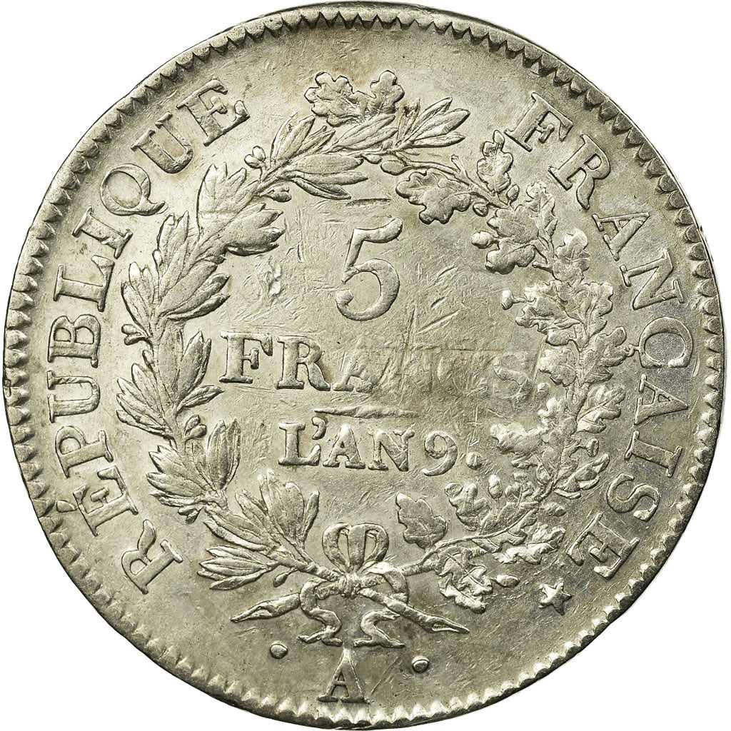 Monnaie, France, Union et Force, 5 Francs, 1800, Paris, TTB, Argent, KM:639.1