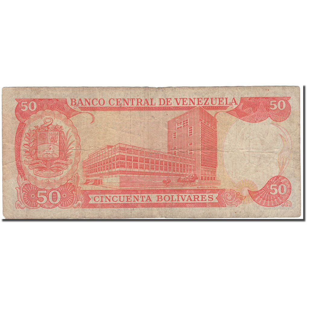 Banknote, Venezuela, 50 Bolivares, 1992-12-08, KM:65d, F(12-15)
