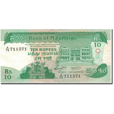 Geldschein, Mauritius, 10 Rupees, 1985, KM:35b, VZ