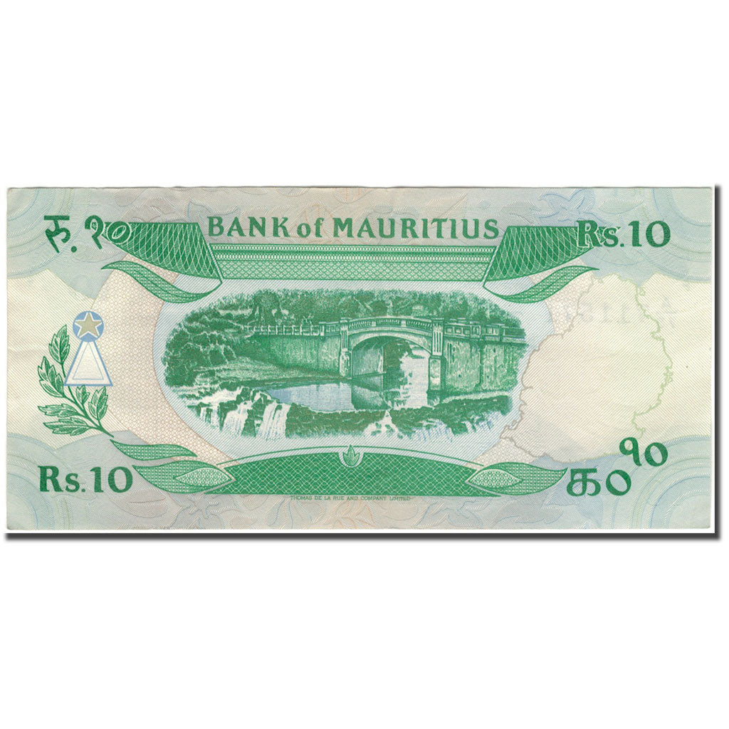 Geldschein, Mauritius, 10 Rupees, 1985, KM:35b, VZ