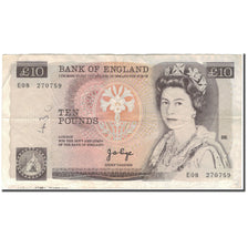 Geldschein, Großbritannien, 10 Pounds, (1975-1980), KM:379a, SGE+