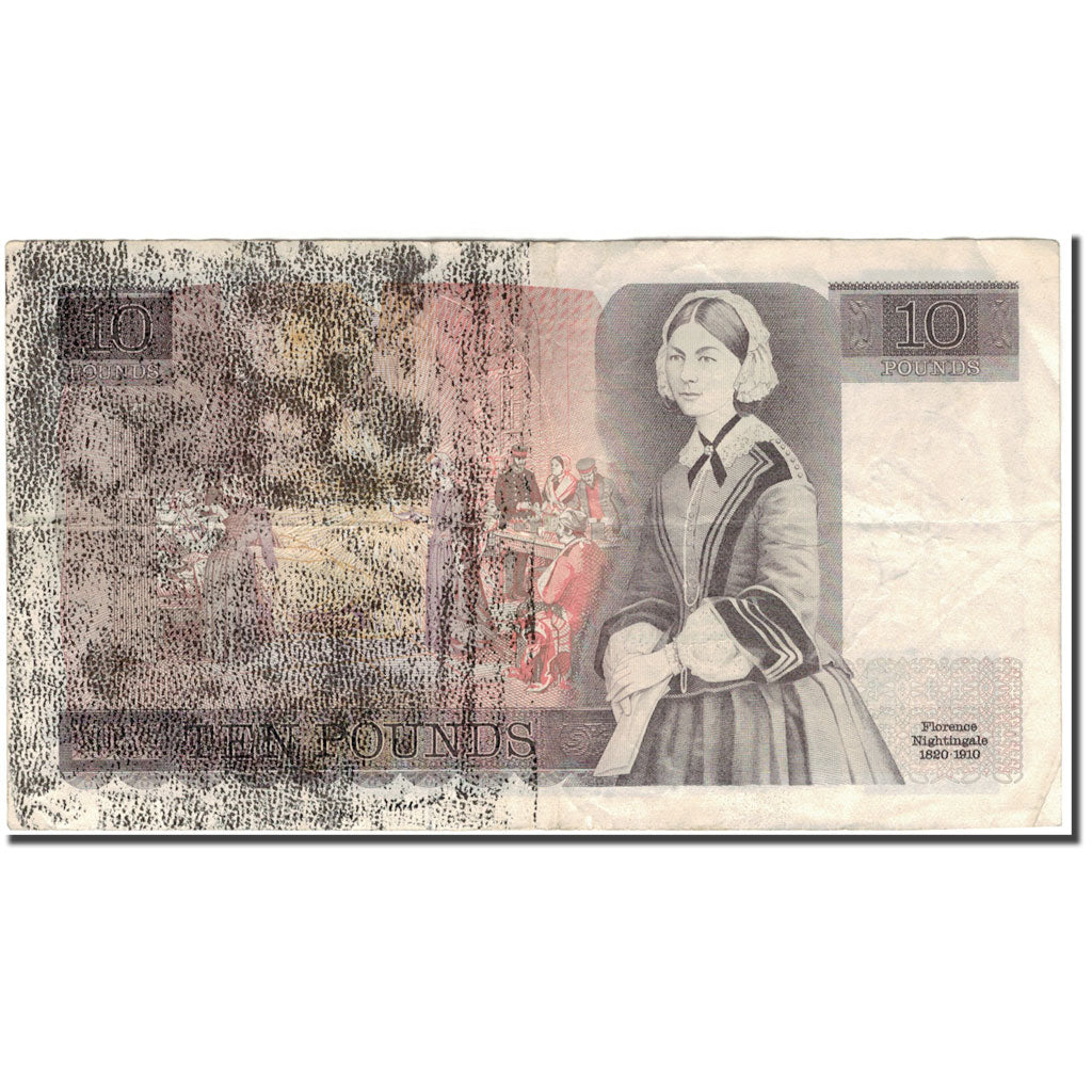 Banknote, Great Britain, 10 Pounds, (1975-1980), KM:379a, F(12-15)