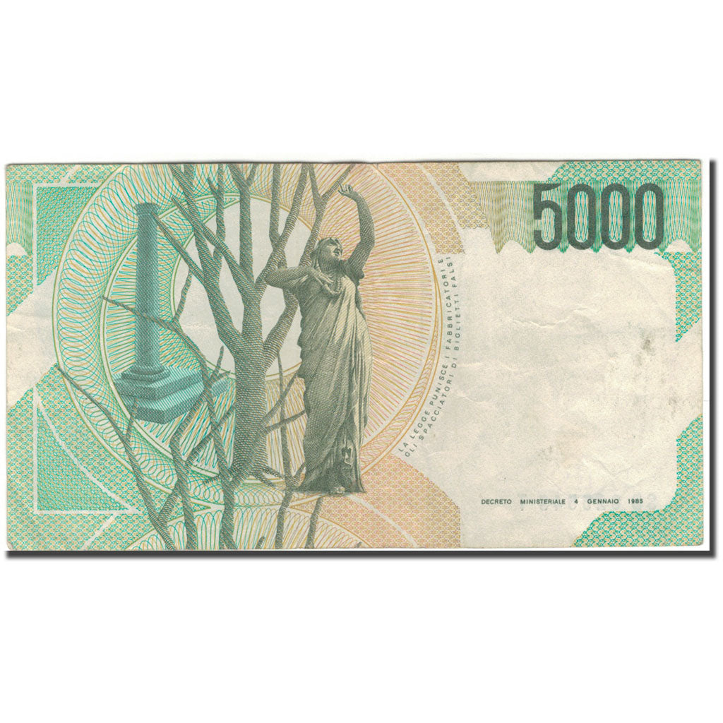 Banknote, Italy, 5000 Lire, 1985-01-04, KM:111c, VF(20-25)