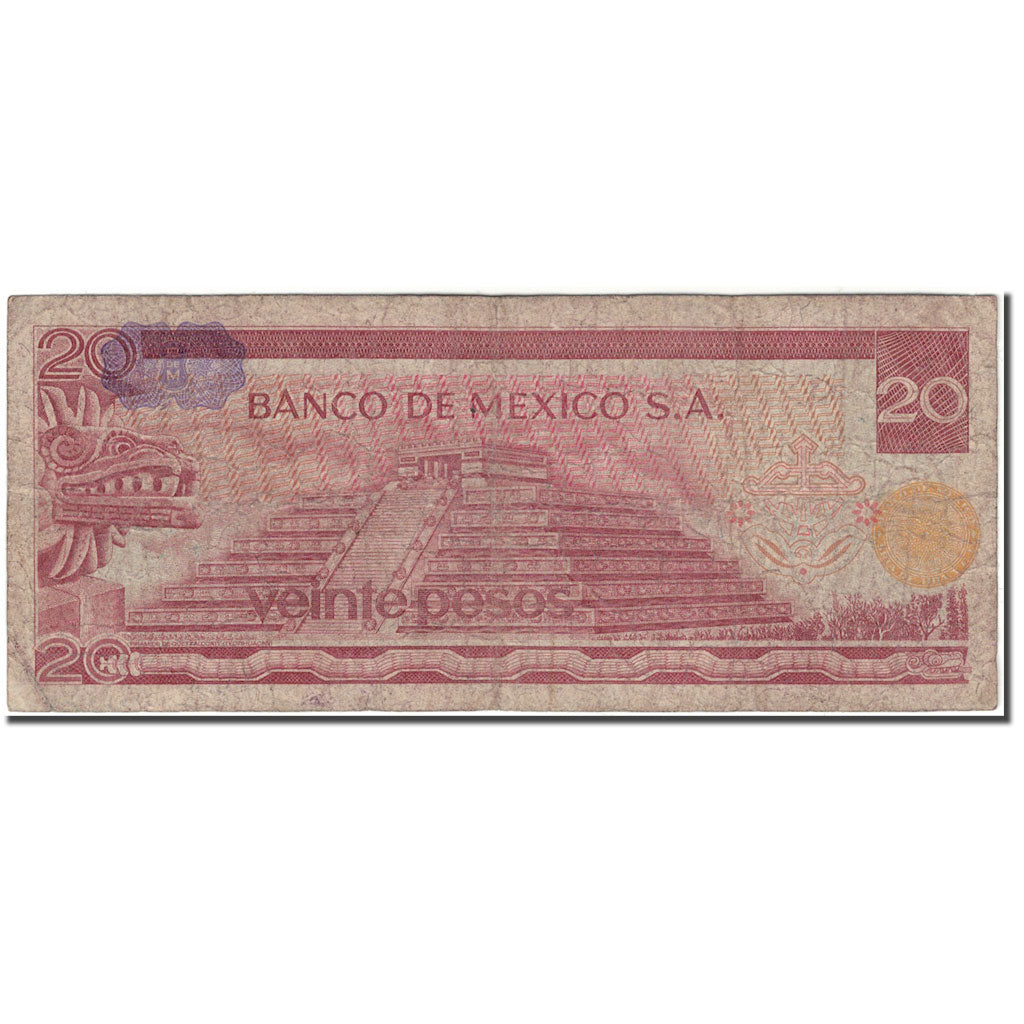 Banconote, Messico, 20 Pesos, 1976-07-08, KM:64c, B