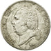FRANCE, Louis XVIII, 5 Francs, 1824, Paris, KM #711.1, EF(40-45), Silver,...