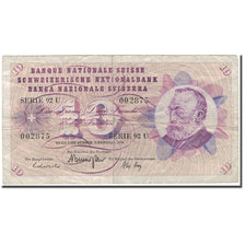 Banknote, Switzerland, 10 Franken, 1974-02-07, KM:45t, F(12-15)