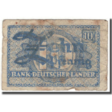 Banknote, GERMANY - FEDERAL REPUBLIC, 10 Pfennig, 1948-06-20, KM:12a, F(12-15)