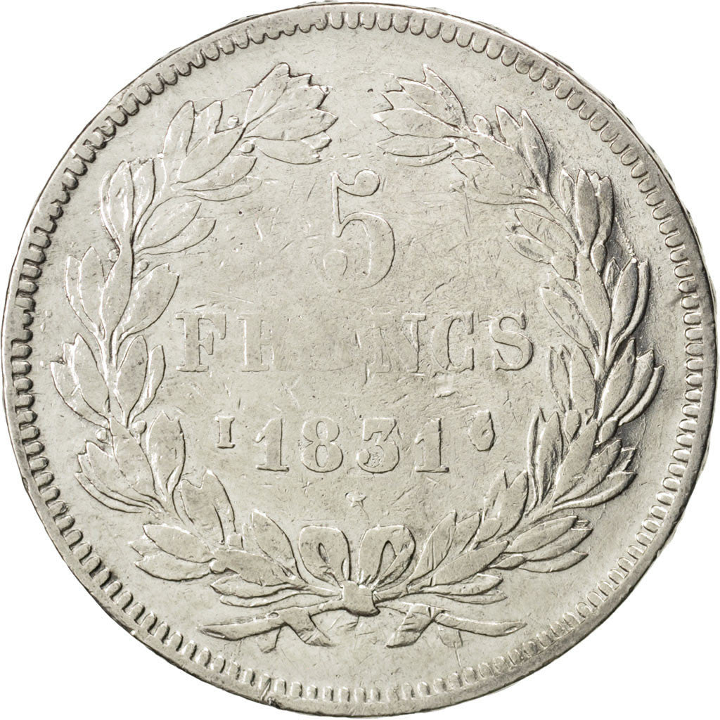 Coin, France, Louis-Philippe, 5 Francs, 1831, Limoges, VF(20-25), Silver