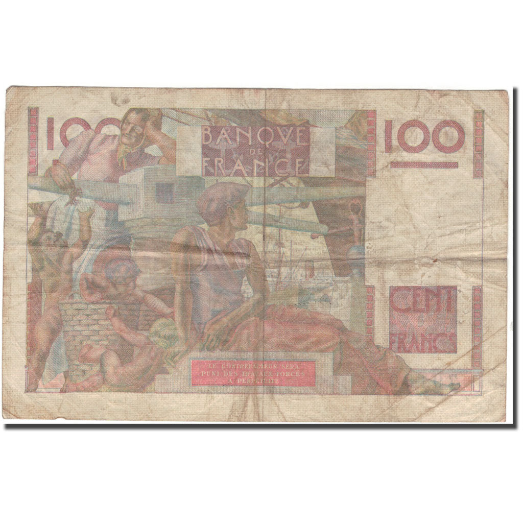 France, 100 Francs, 100 F 1945-1954 ''Jeune Paysan'', 1952-10-02, F(12-15)