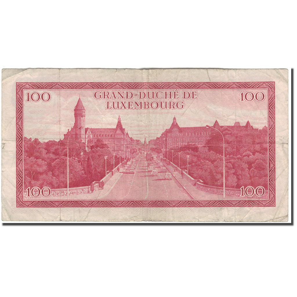 Banknote, Luxembourg, 100 Francs, 1970-07-15, KM:56a, VF(20-25)