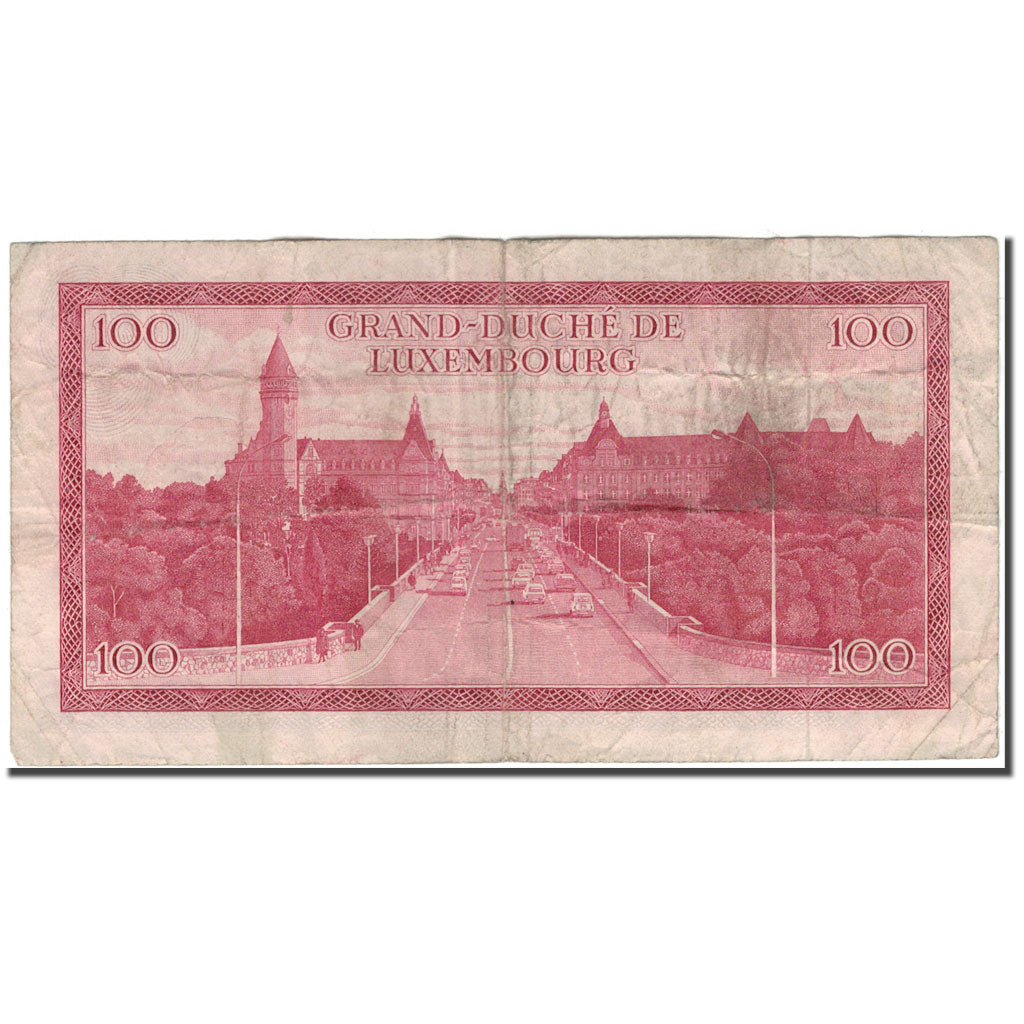Banknote, Luxembourg, 100 Francs, 1970-07-15, KM:56a, VF(20-25)