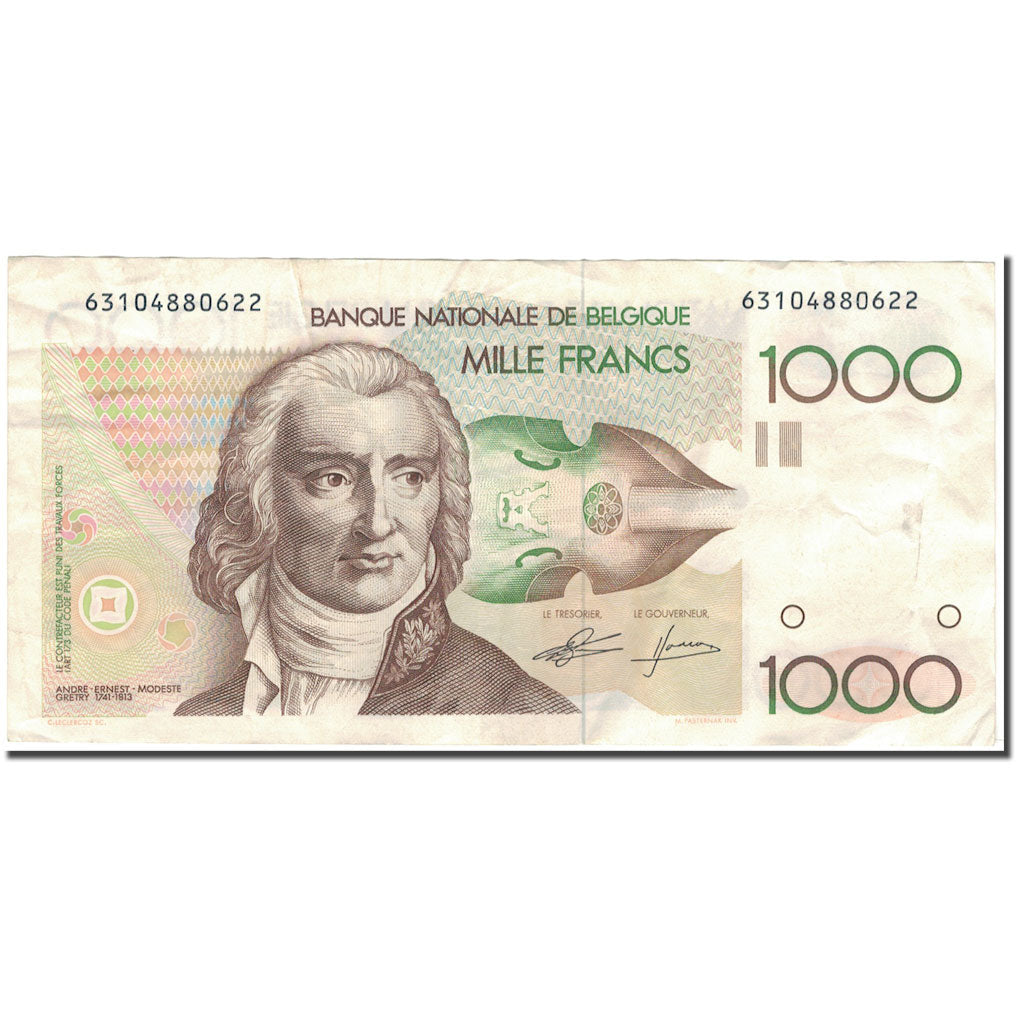Banknote, Belgium, 1000 Francs, 1980, KM:144a, EF(40-45)