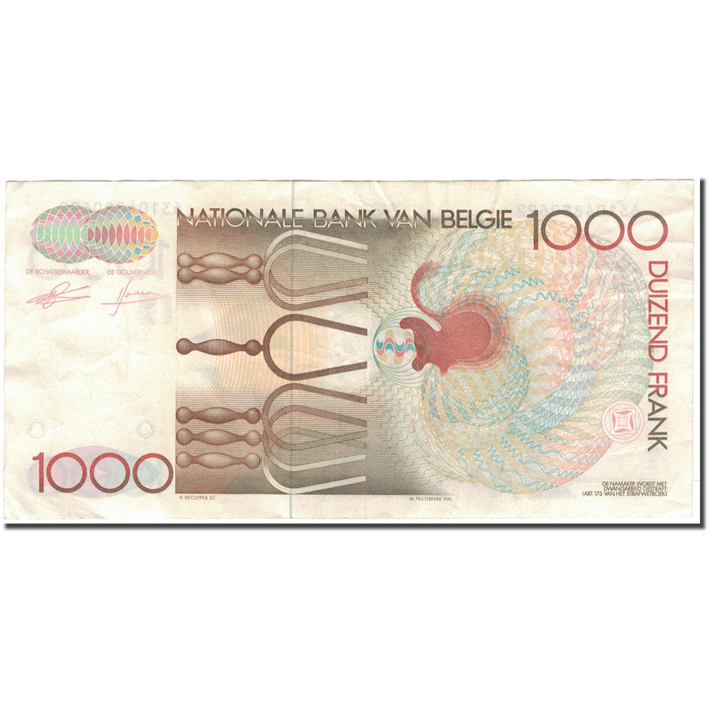 Banknote, Belgium, 1000 Francs, 1980, KM:144a, EF(40-45)