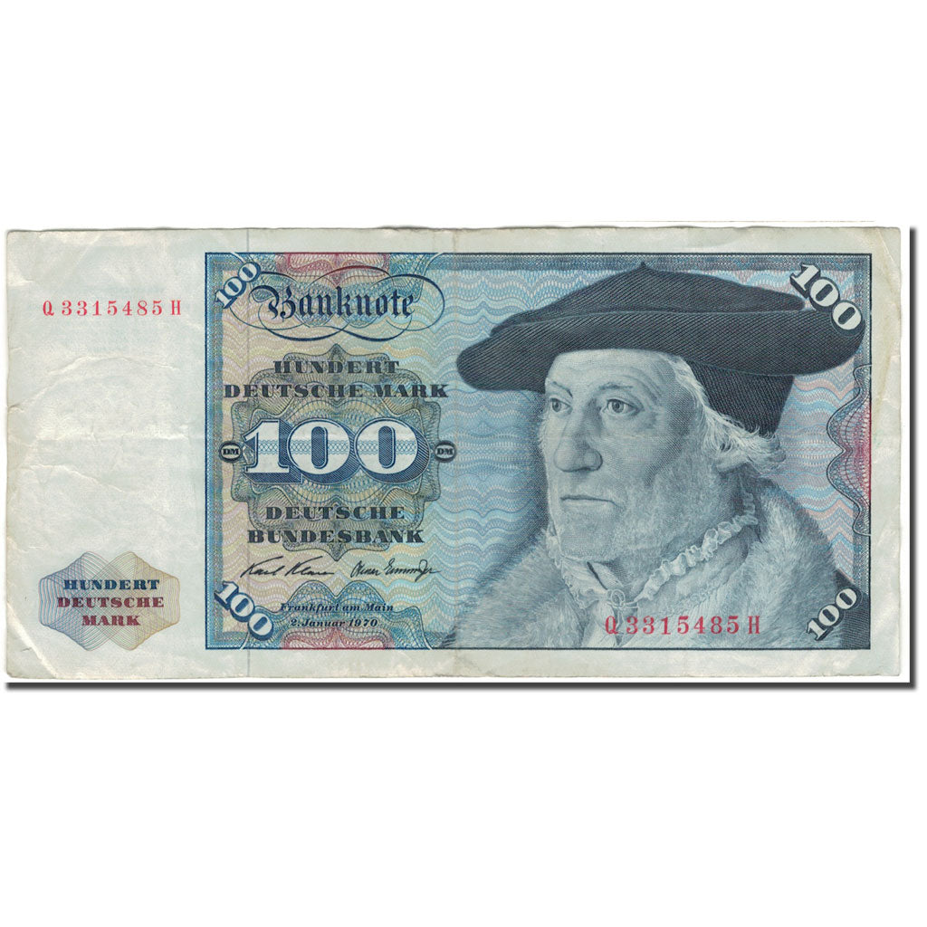 Banknote, GERMANY - FEDERAL REPUBLIC, 100 Deutsche Mark, 1970-01-02, KM:34a
