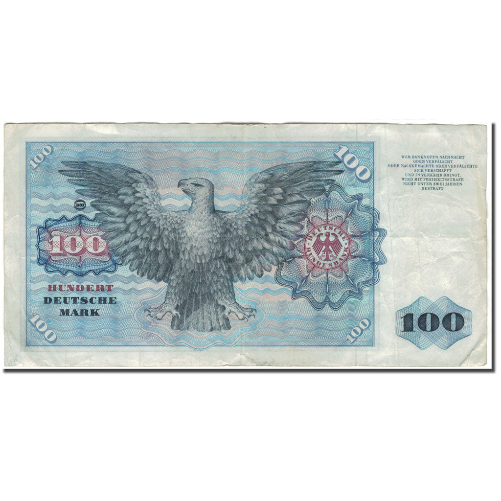 Banknote, GERMANY - FEDERAL REPUBLIC, 100 Deutsche Mark, 1970-01-02, KM:34a