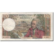 Francia, 10 Francs, 10 F 1963-1973 ''Voltaire'', 1967-03-02, MBC, Fayette:62.25