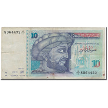 Banknote, Tunisia, 10 Dinars, 1994-11-07, KM:87, VG(8-10)