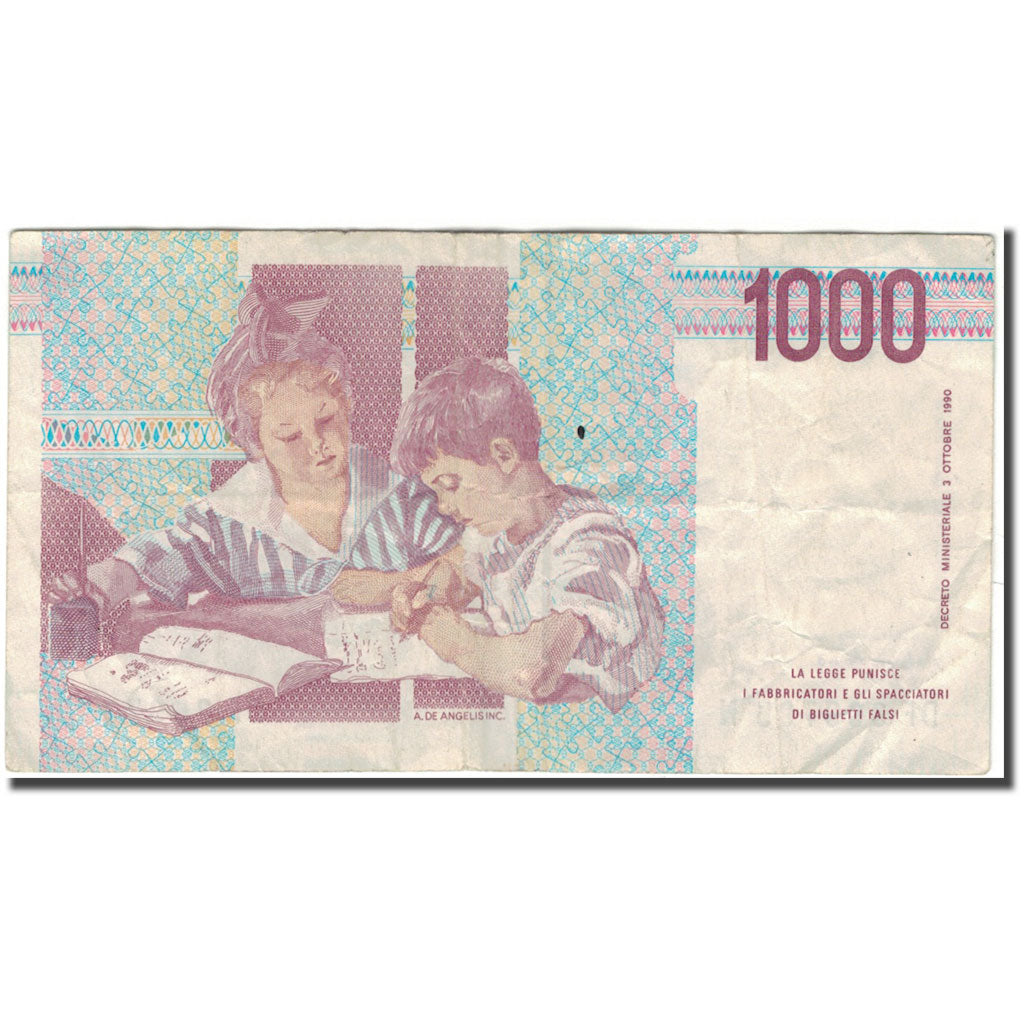 Biljet, Italië, 1000 Lire, 1982-01-06, KM:109a, SPL