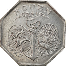 Moeda, França, Chambre de Commerce, Rouen, 10 Centimes, 1918, MS(60-62)