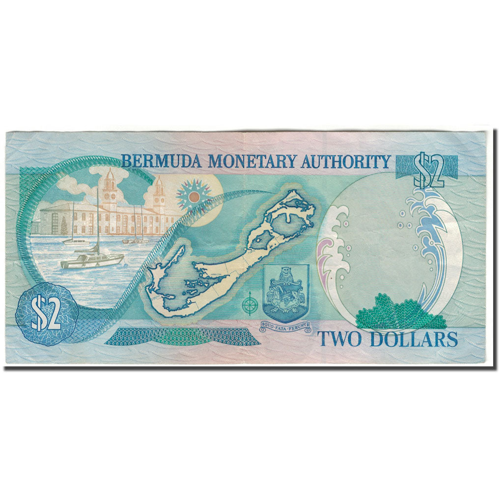 Banknote, Bermuda, 2 Dollars, 2000-05-24, KM:50a, AU(50-53)