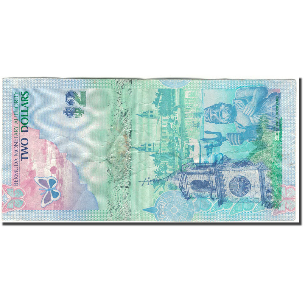 Banknote, Bermuda, 2 Dollars, 2009-01-01, KM:57a, EF(40-45)