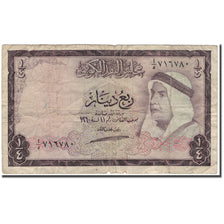 Banknote, Kuwait, 1/4 Dinar, 1961, KM:1, F(12-15)