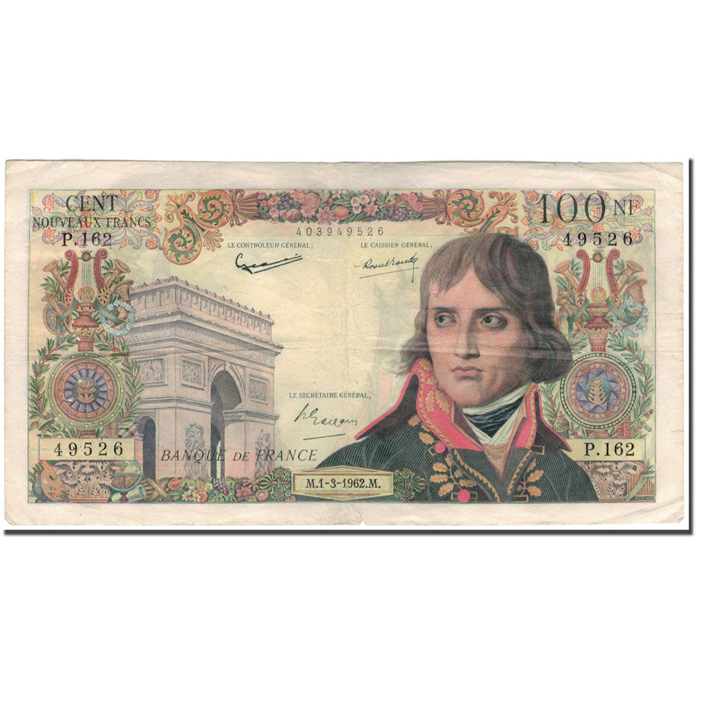France, 100 Nouveaux Francs, 100 NF 1959-1964 ''Bonaparte'', 1962-03-01, TB+