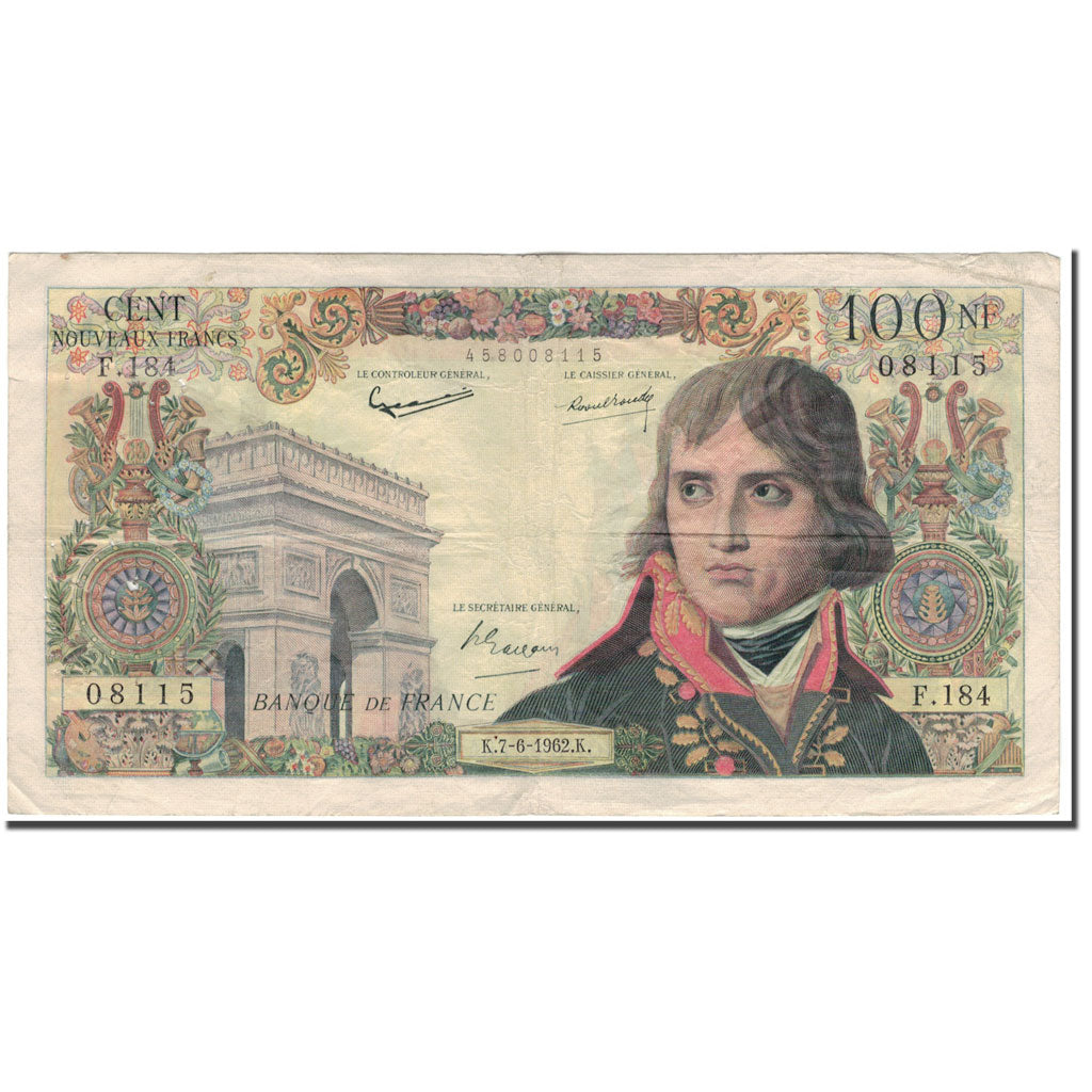 Francia, 100 Nouveaux Francs, 100 NF 1959-1964 ''Bonaparte'', 1962-06-07, MB