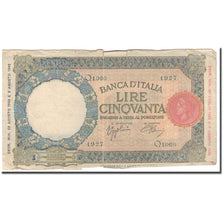 Banknote, Italy, 50 Lire, 1943-08-23, KM:66, F(12-15)