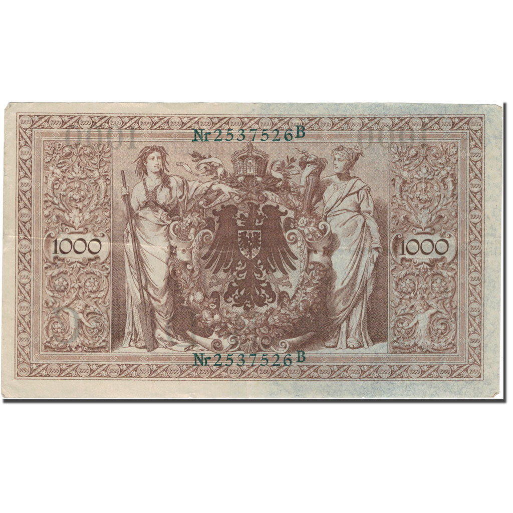 Banknote, Germany, 1000 Mark, 1910-04-21, KM:45b, AU(50-53)