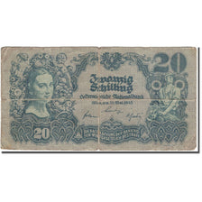 Banknote, Austria, 20 Schilling, 1945-05-29, KM:116, VG(8-10)