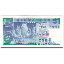 Billet, Singapour, 1 Dollar, 1987, KM:18a, SPL