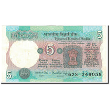 Banknote, India, 5 Rupees, 1975, KM:80h, AU(50-53)