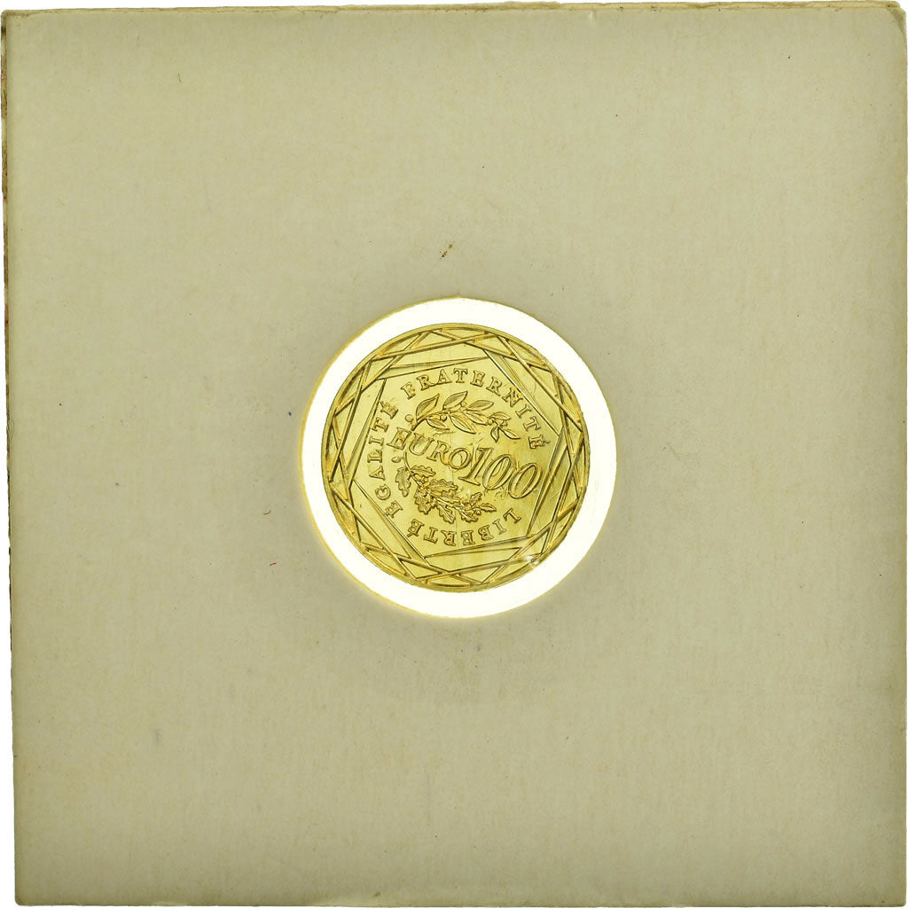 Munten, Frankrijk, 100 Euro, 2008, FDC, Goud, Gadoury:3, KM:1536
