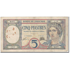 Banknote, FRENCH INDO-CHINA, 5 Piastres, 1926, KM:49b, VF(20-25)