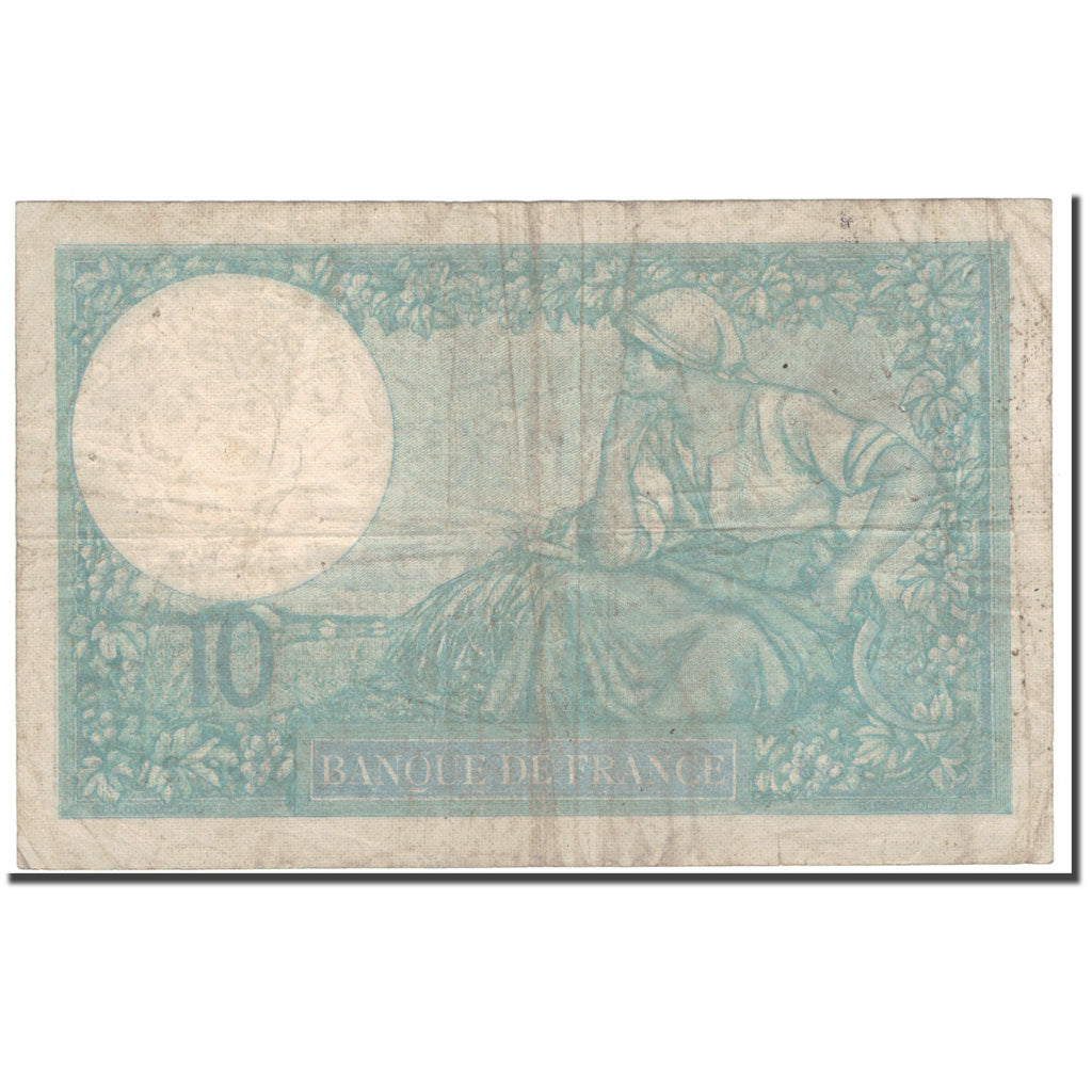 France, 10 Francs, 10 F 1916-1942 ''Minerve'', 1939-10-05, VF(20-25)
