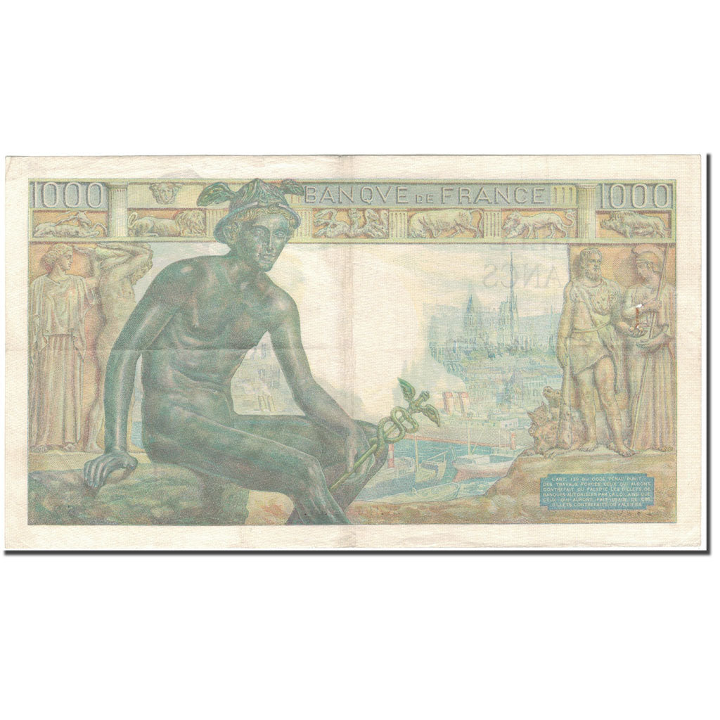 Francia, 1000 Francs, 1 000 F 1942-1943 ''Déesse Déméter'', 1942-06-11, MBC+