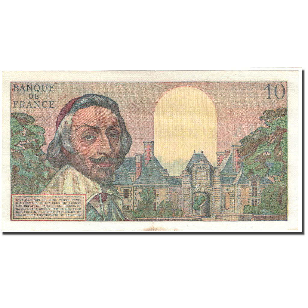 France, 10 Nouveaux Francs, 10 NF 1959-1963 ''Richelieu'', 1962-06-07, UNC(63)
