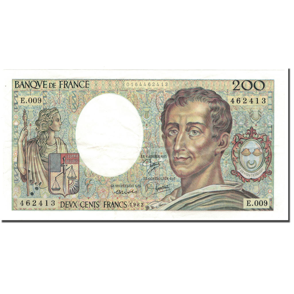 Francja, 200 Francs, 1982, AU(55-58), KM:155a