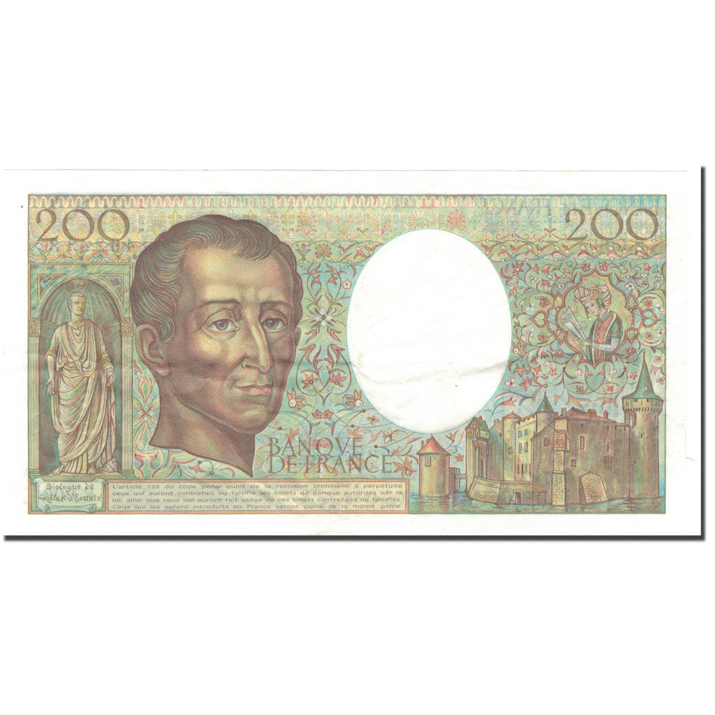 Francja, 200 Francs, 1982, AU(55-58), KM:155a