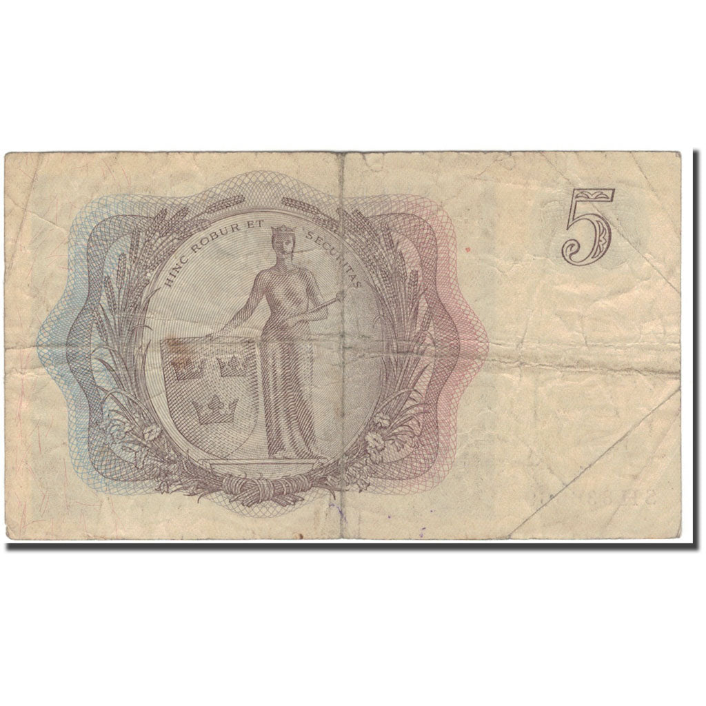 Banknote, Sweden, 5 Kronor, 1961, KM:42f, VF(20-25)