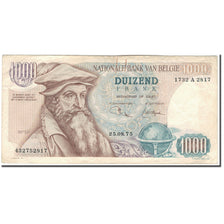 Banknote, Belgium, 1000 Francs, 1975-08-25, KM:136b, VF(30-35)