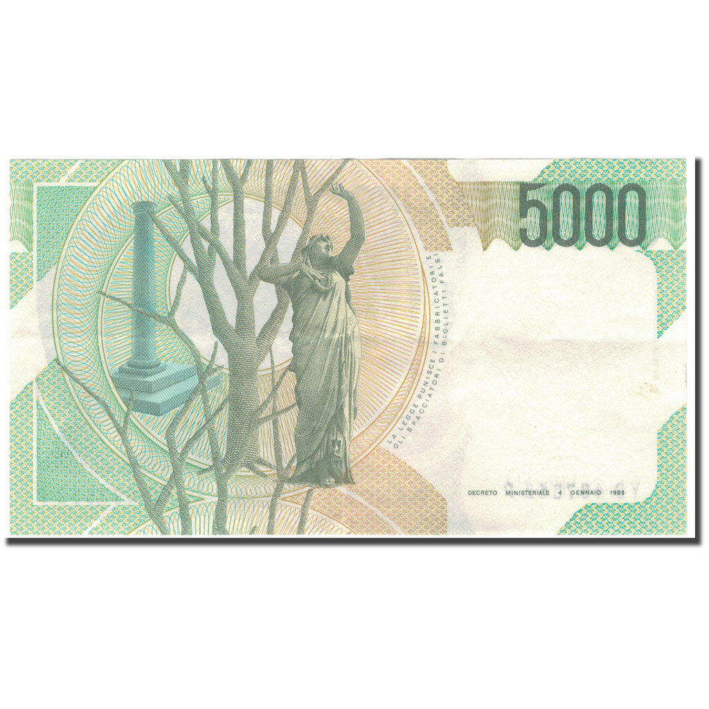 Geldschein, Italien, 5000 Lire, 1985-01-04, KM:111c, VZ