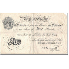 Banknote, Great Britain, 5 Pounds, 1944-02-26, KM:342, VF(20-25)