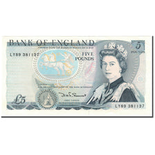 Banknote, Great Britain, 5 Pounds, Undated (1980-87), KM:378c, UNC(60-62)