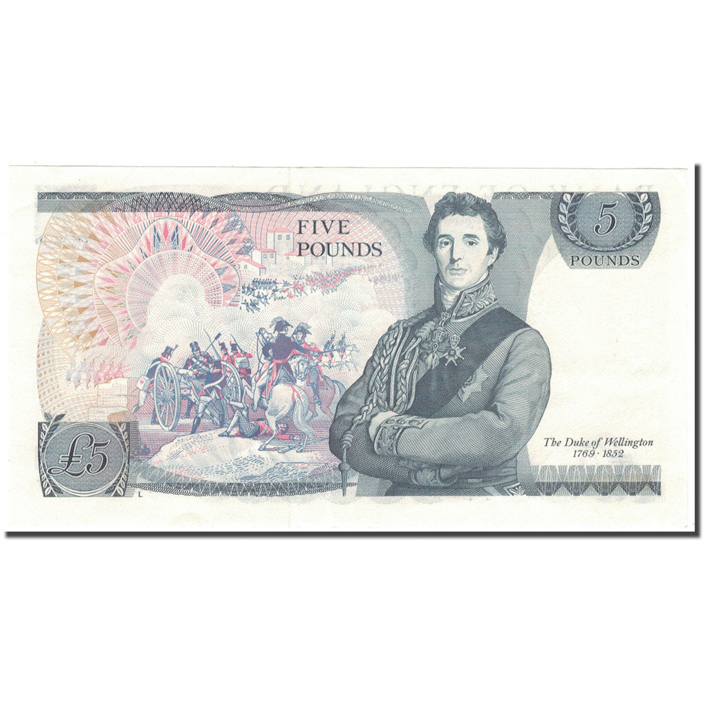 Banknote, Great Britain, 5 Pounds, Undated (1980-87), KM:378c, UNC(60-62)