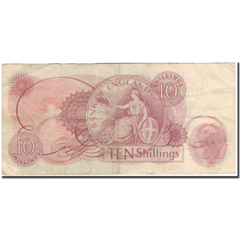 Banknote, Great Britain, 10 Shillings, UNDATED 1962-66, KM:373b, VF(20-25)