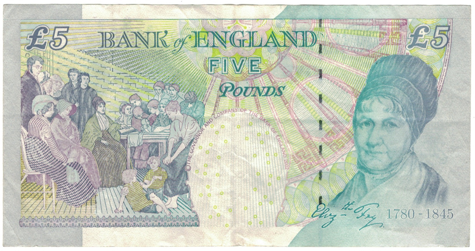 Banknote, Great Britain, 5 Pounds, 2004, KM:391c, EF(40-45)