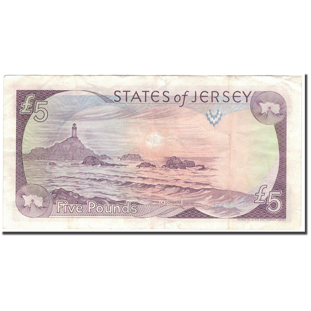 Banknote, Jersey, 5 Pounds, 1993, KM:21a, EF(40-45)