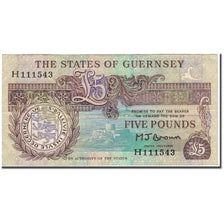 Banknote, Guernsey, 5 Pounds, undated (1990-95), KM:53a, EF(40-45)